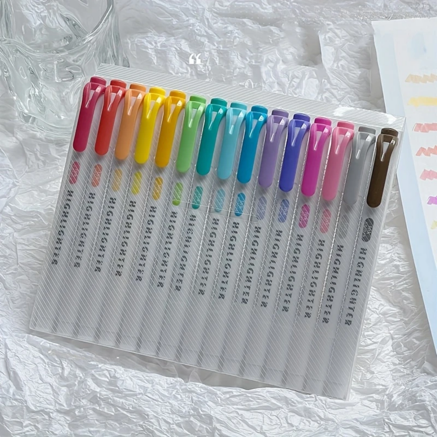 15pcs Pastel Highlighters Set
