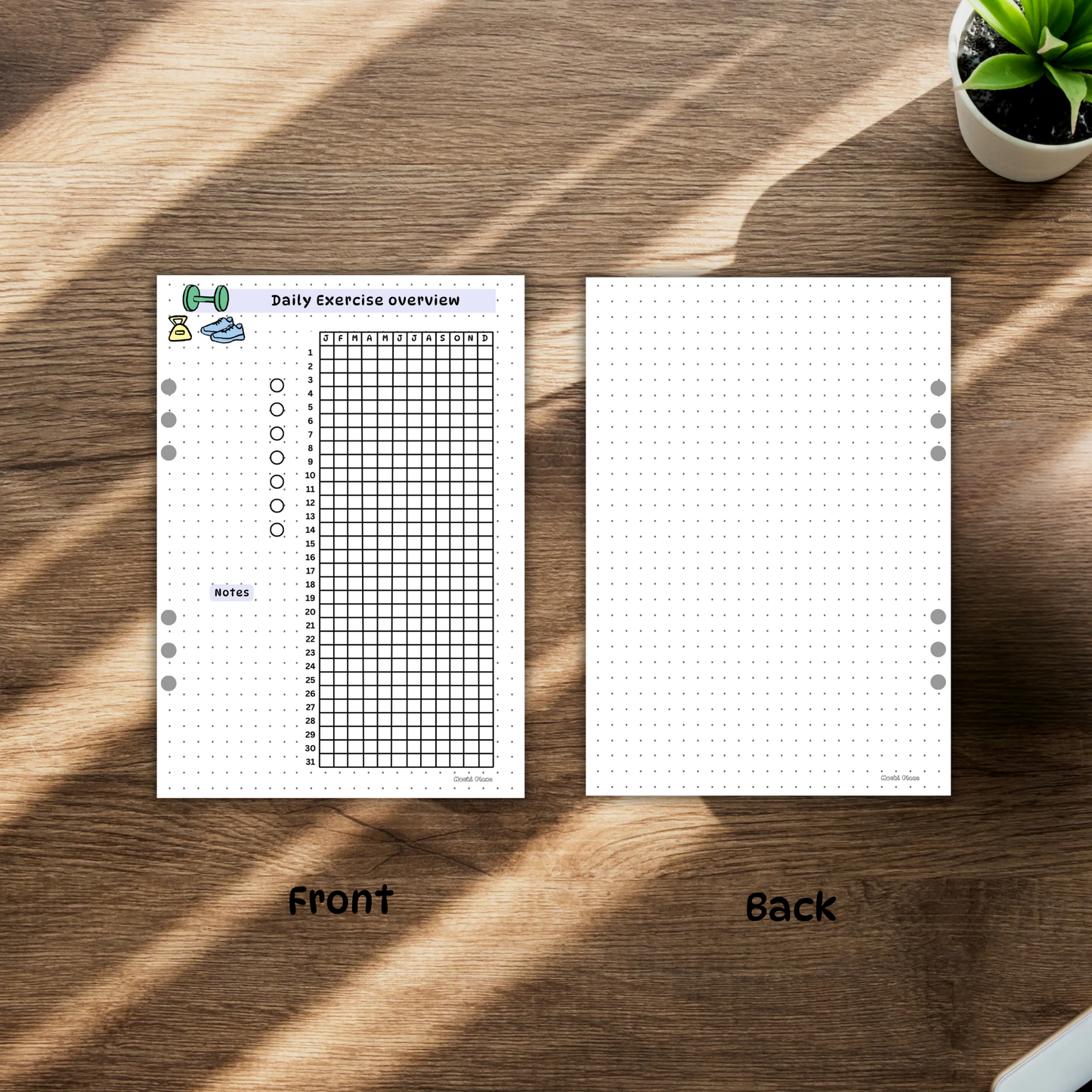 Daily Exercise Tracker pages