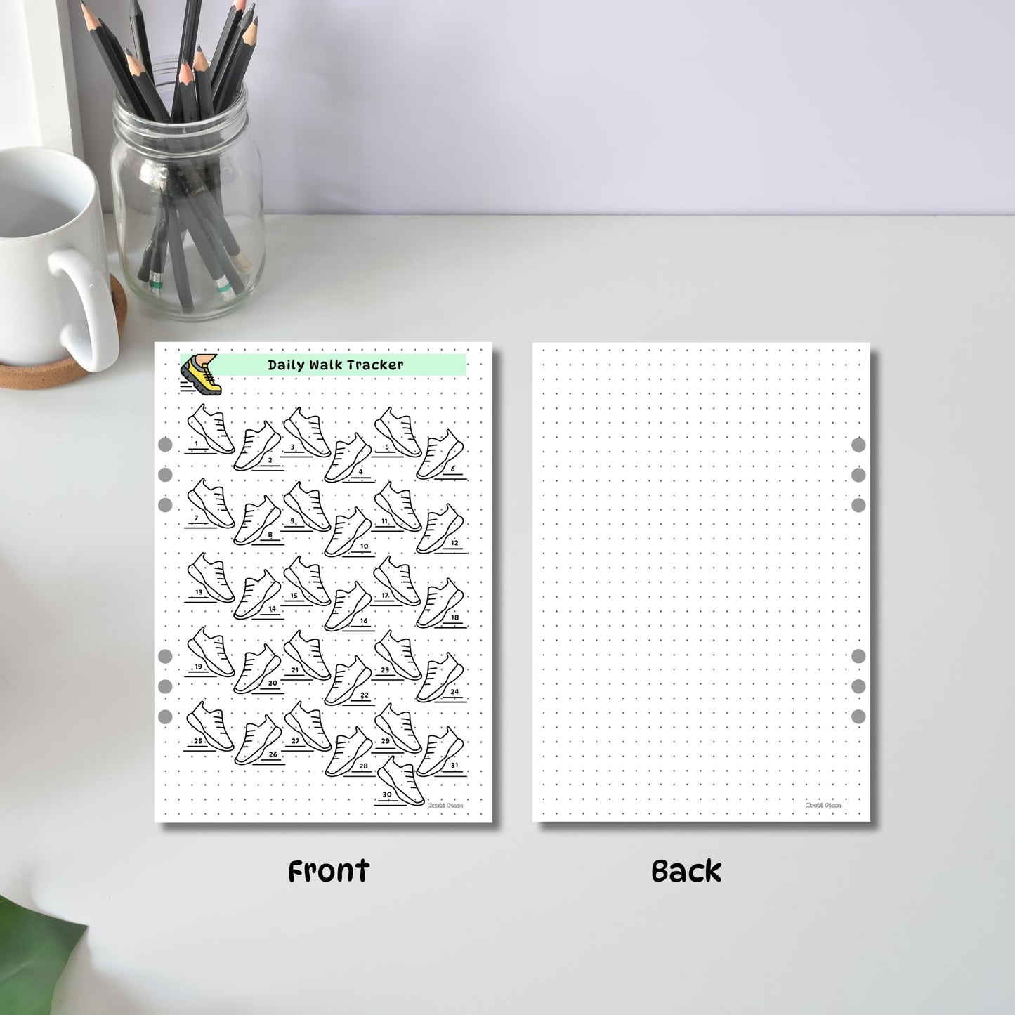 Daily Walk Tracker pages
