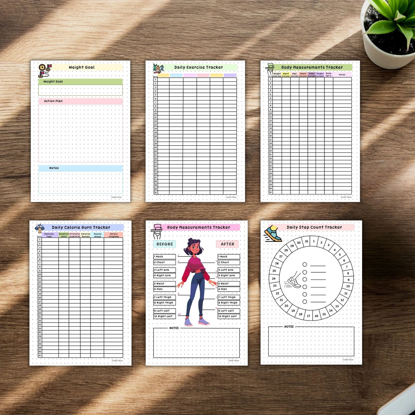 Fitness Planner, Fitness Journal