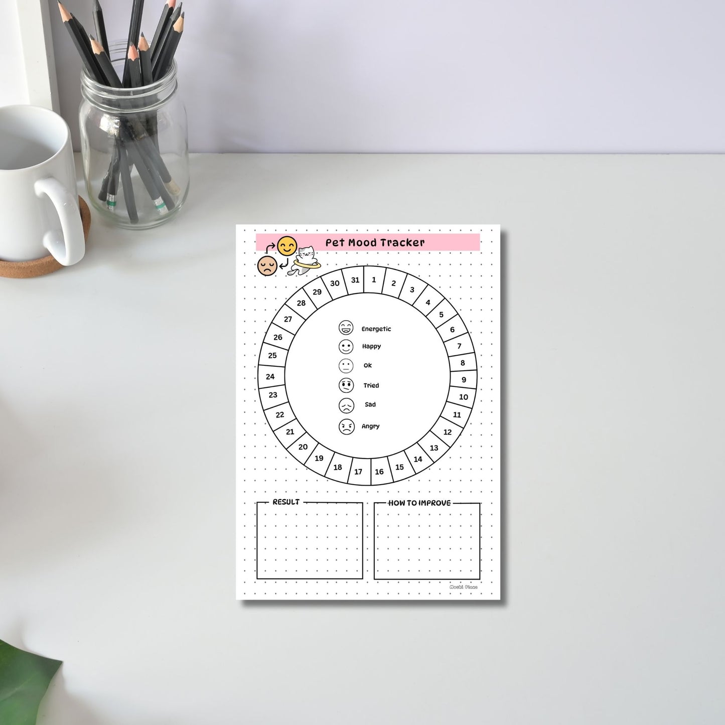 Monthly Pet Mood Tracker