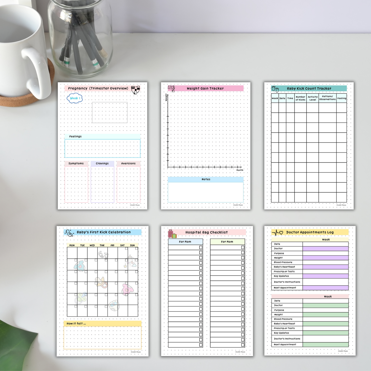 Pregnancy Journal pages