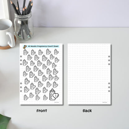 40 Week Pregnancy Count Down Pages