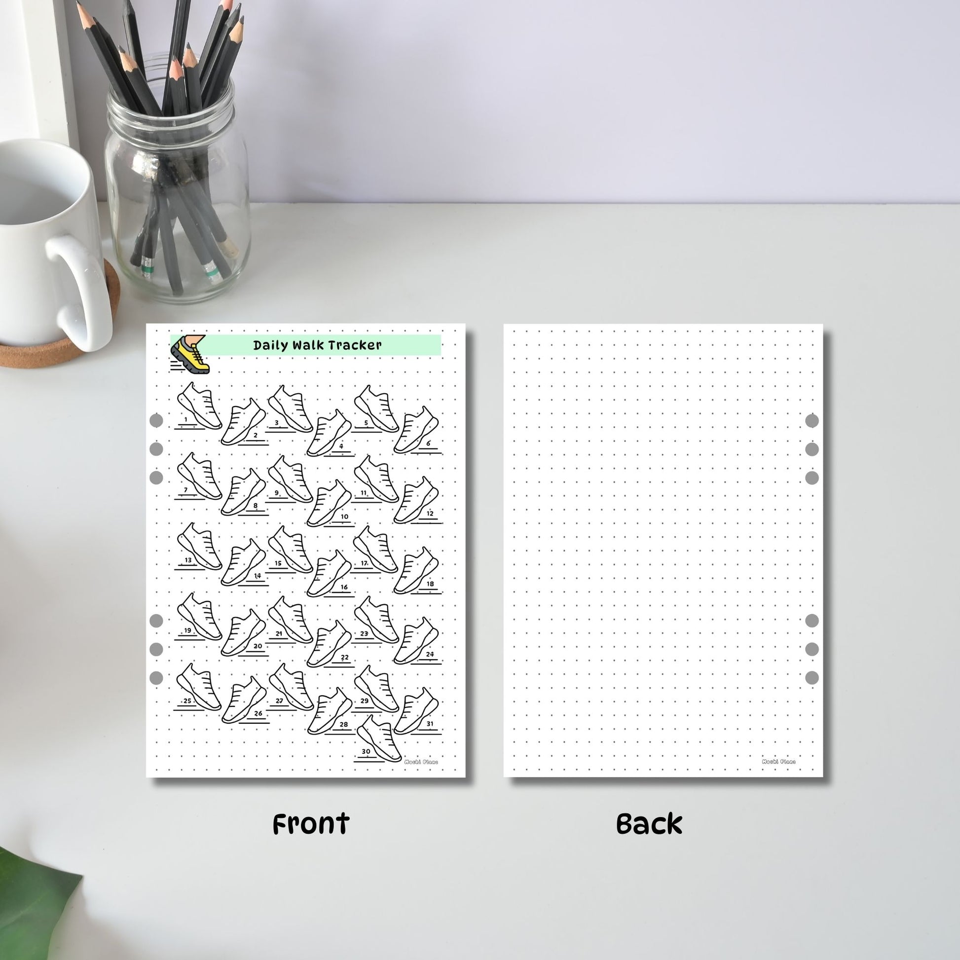 Daily Walk Tracker pages