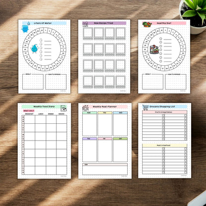 Grocery shopping list, Food Diary