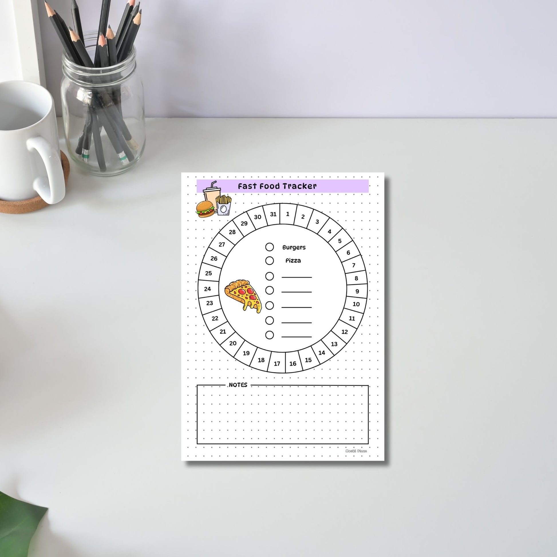 Monthly Fast Food Tracker