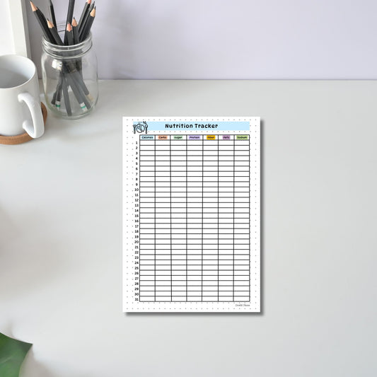 Monthly Nutrition Tracker 
