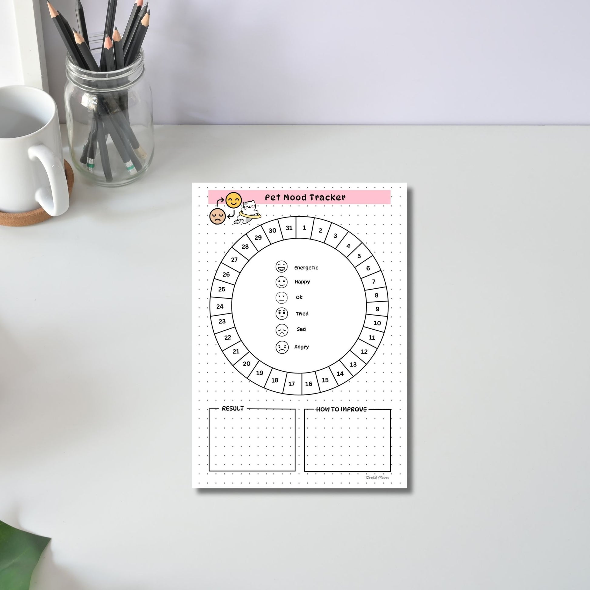 Monthly Pet Mood Tracker