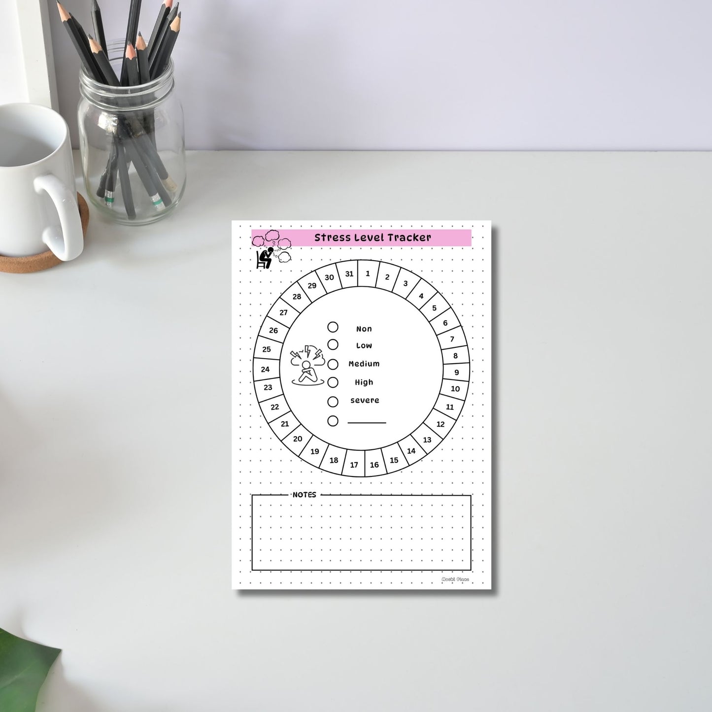 Monthly Stress Level Tracker