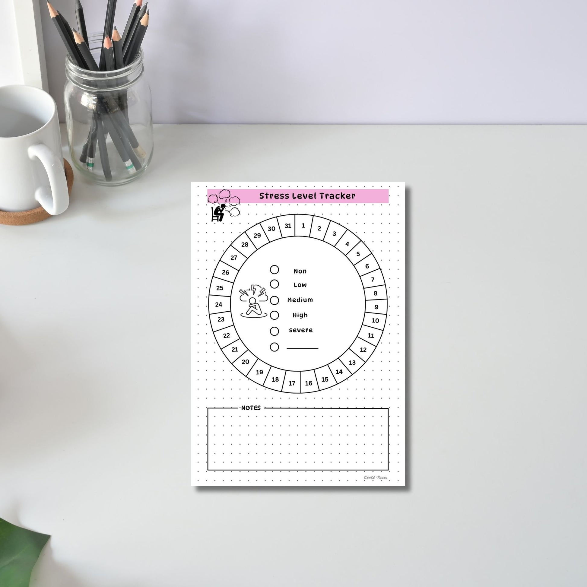 Monthly Stress Level Tracker