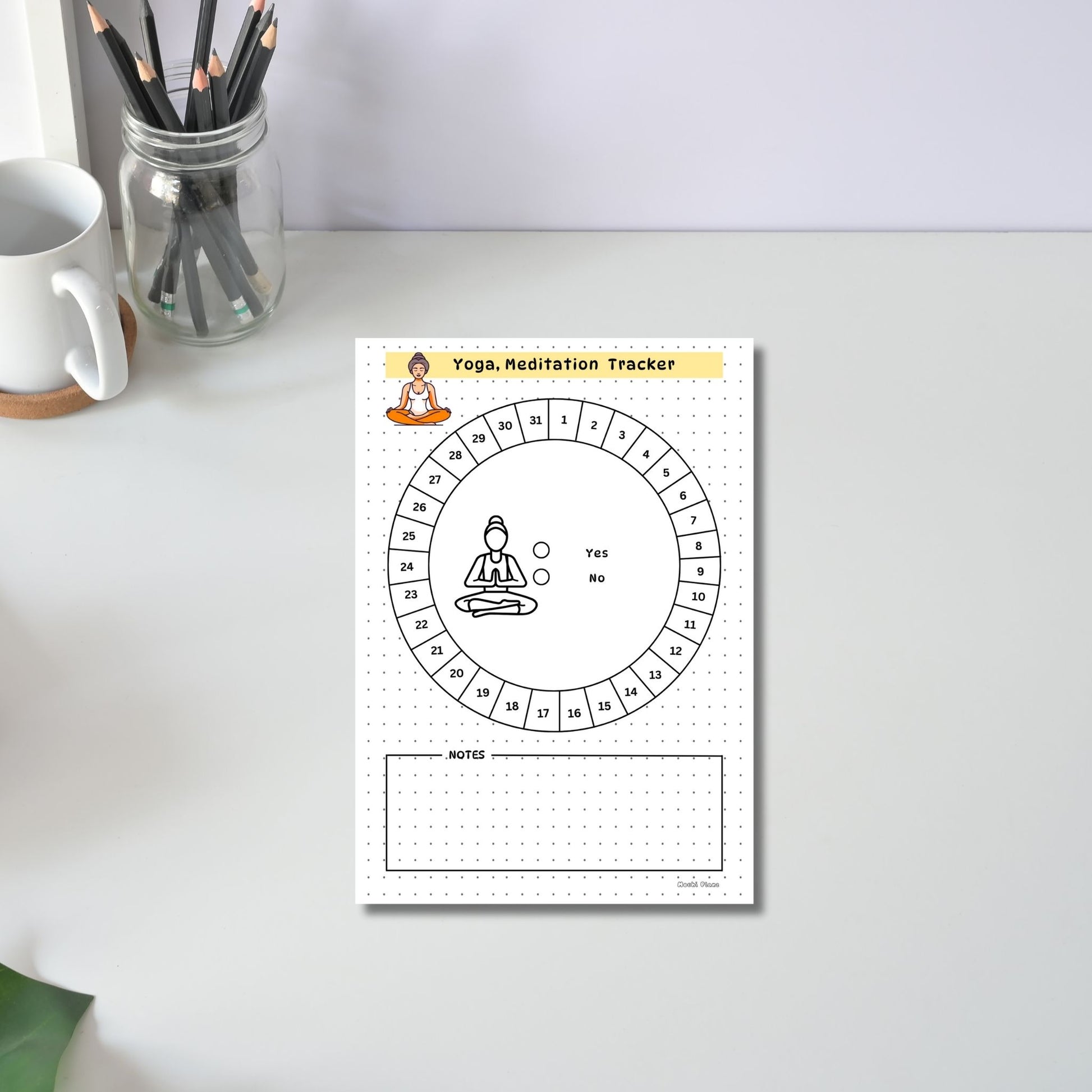 Monthly Yoga Tracker