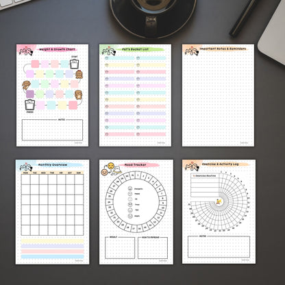 pet bucket list, pet care notes, pet activity tracker